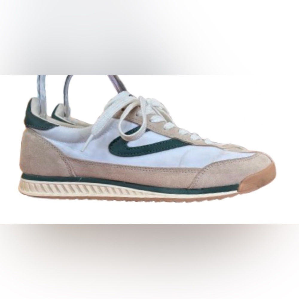 Tretorn Rawlings cream & dk grn lace up sneaker SZ 8 blokecore - Picture 3 of 11
